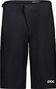 Pantalones cortos de ciclismo de montaña Poc Motion negros para mujer