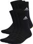 Adidas Performance Sportswear Crew Zwarte Sokken x6 Unisex