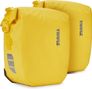 Ein Paar Thule Shield Gepäckträger-Seitentaschen, 13 l, gelb