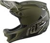 Casco integral Troy Lee Designs D4 de poliacrilito con Mips, modelo Shadow Beetle, color caqui