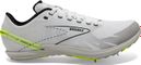 Chaussures d'Athlétisme Brooks Draft XC Blanc/Jaune Unisexe