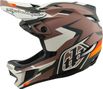 Casco integral Troy Lee Designs D4 de poliacrilito con Mips, modelo Roamer Clay