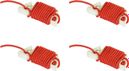 Spare tent cord Vaude Guyline Pro Set ( 4pcs ) Red