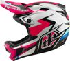Casco integral Troy Lee Designs D4 de poliacrilato con Mips, modelo Roamer, color magenta