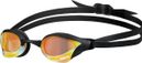 ARENA Cobra Core Swipe Mirror Swim Goggles Black Gold