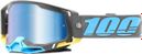 100% Racecraft 2 Grey Goggle | Sky Blue Mirror Lenses