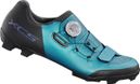 Pair of Shimano XC502 Women&#39;s MTB Shoes Ocean Green