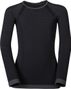 Odlo Performance Warm Kids Long Sleeve Jersey Black