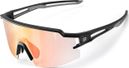 Lunettes de cyclisme photochromiques Protection UV Verres orange - Noir