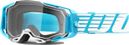 100% Armega Oversized Blue Mask | Transparent glasses