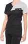Maglia manica corta donna 100% Airmatic nera / grigia