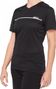 Maglia manica corta donna 100% Ridecamp nera / grigia