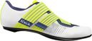Fizik Vento Powerstrap Aeroweave Rennradschuhe Movistar Team Weiß/Gelb