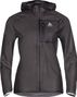 Chaqueta impermeable Odlo Zeroweight Dual Dry negro mujer