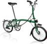 Vélo Pliant Brompton C-Line Explore Guidon Medium  Racing green