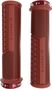 Peaty's Monarch Pro Mushroom Handlebar Grips in Brick Red
