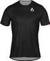 Maglia a maniche corte Surpas Stride nera da uomo