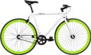 Vélo Fixie FabricBike Original 28  Pignon fixe  Hi-Ten Acier  Blanc et vert