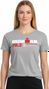 T-Shirt Manches Courtes Ironman 70,3 Westfriesland Gris Femme