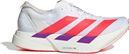adidas Adizero Adios Pro 4 Laufschuhe für Herren, Weiß/Rot/Lila