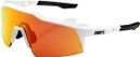 100% Speedcraft SL Blanca - Lentes HiPer Mirror Red