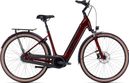 Cube Supreme Hybrid Pro 625 Easy Entry Electric City Bike Shimano Nexus 8S 625 Wh 700 mm Red 2023