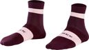 Chaussettes Trek Race Quarter Brodeaux / Rose