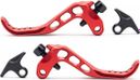OAK Blad Remhendels voor Shimano Rood