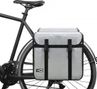 46L Double sacoche grise Sac de vélo pour femmes/hommes Ebike