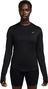 Camiseta de manga larga negra Nike Swift para mujer