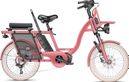 Vélo Cargo GAYA  L'Original Le Court  Rose Poudrée  Pack Adulte