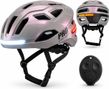 Casco da bicicletta Signal Smart con luci e indicatori di direzione madreperla
