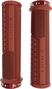 Peaty's Monarch Pro Knurl Handlebar Grips in Brick Red