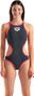 Women's Arena One Big Logo Grey/Red swimsuit