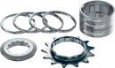 Kit Single Speed Reverse Pignon 13 Dents Argent