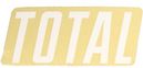 STICKER TOTAL NEW STYLE LOGO WHITE