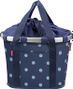 Klickfix Bike Basket Mixed Dot Bleu