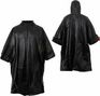 Poncho de pluie noir avec capuche - Imperméable taille universelle