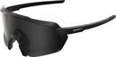 100% Korbin Sunglasses: Matte Black, Gloss Black / Black Mirror Lenses