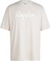 Maglietta Rapha Cotton Logo Beige a maniche corte da uomo