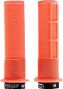 Paire de Grips DMR DeathGrip Avec Flanges Orange Tango