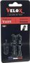 VALVE TUBELESS VELOX ALU NOIR 44MM SCHRADER (X2)
