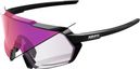 Lunettes 100% Korbin Gloss Black/Verre Photochromic Purple Mirror