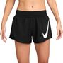 Short Nike One Swoosh 3in Zwart voor dames