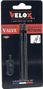 PROLONGATEUR DE VALVE VELOX ALU NOIR 80MM SEMI-FILETE (X2)