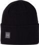 Buff Crossknit Unisex Beanie Black