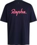 T-Shirt Manches Courtes Rapha Cotton Logo Bleu Homme