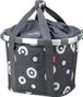 Borsa da manubrio Klickfix Bikebasket Grey Bubbles