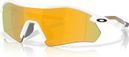 Oakley Radar Plate Goggles - Polished White / Prizm 24K Polarized / Ref : OO9495-0536