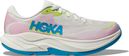 Chaussures Running Hoka Rincon 4 Blanc/Rose/Bleu Femme